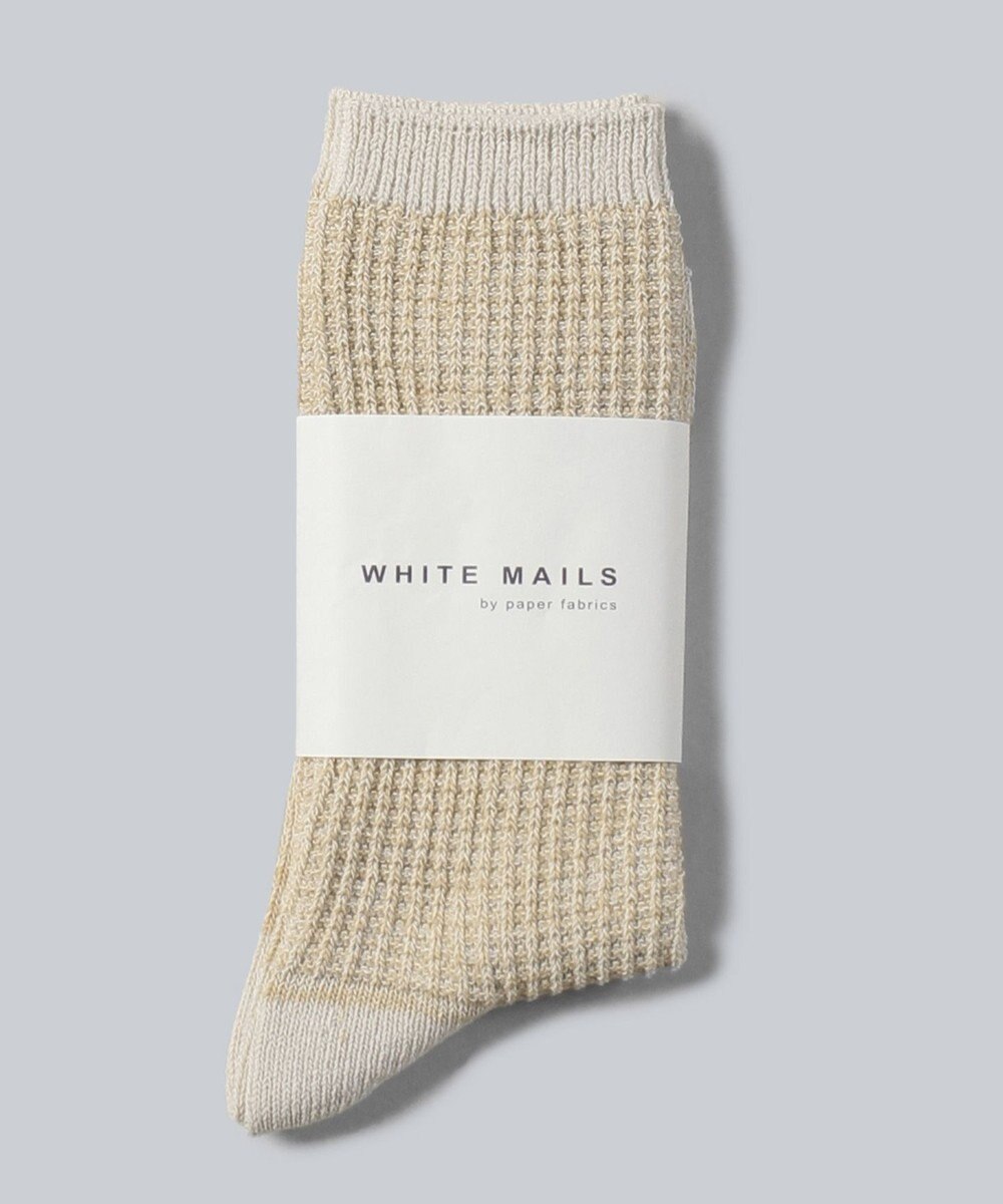 WHITE MAILS PAPER ジャガードソックス 