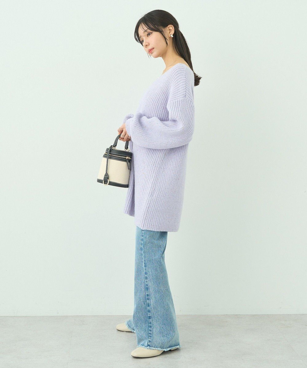 earth music&ecology カラーネップスパンコールニットチュニック 