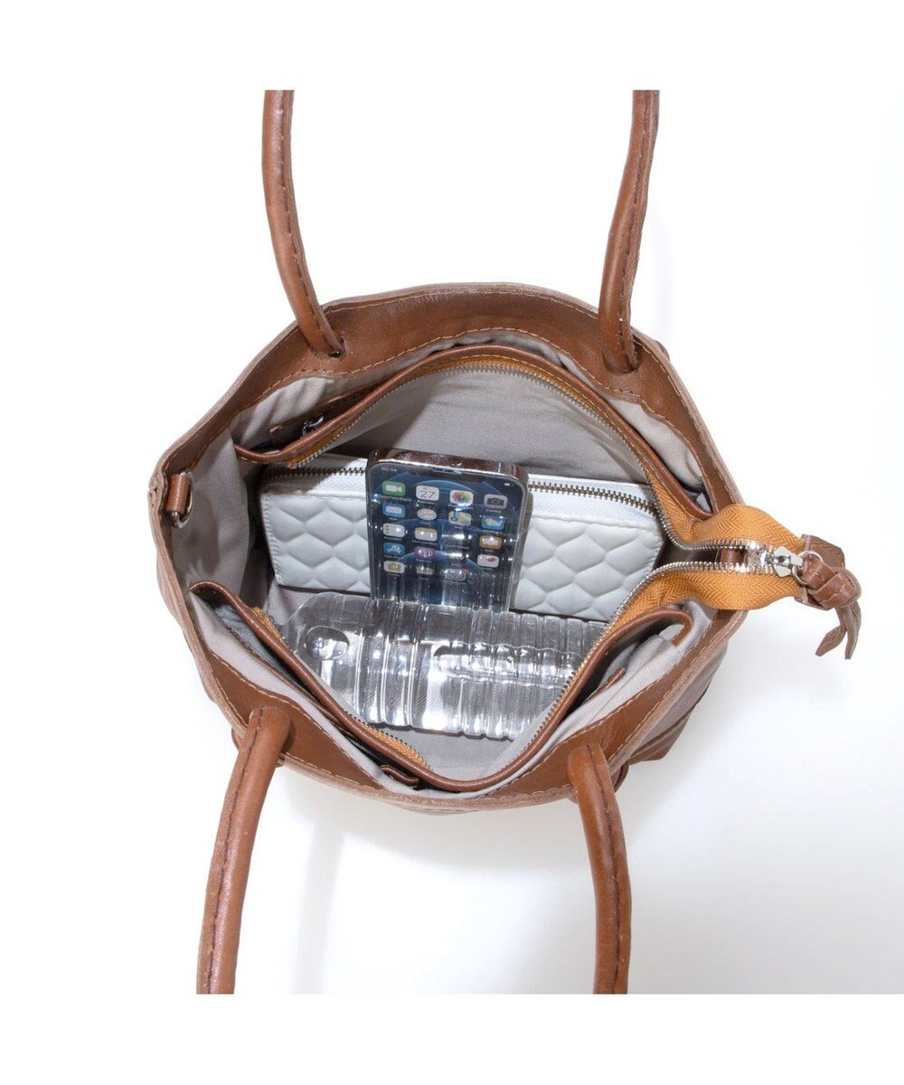 UNBILLION ペルケ perche / ソフトレザー3層2wayトート 