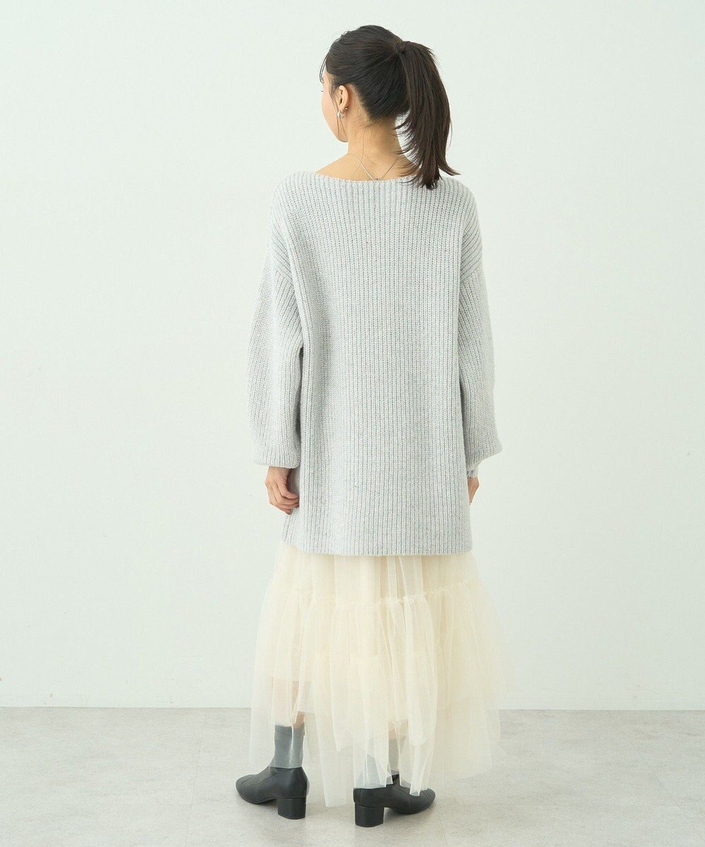 earth music&ecology カラーネップスパンコールニットチュニック 