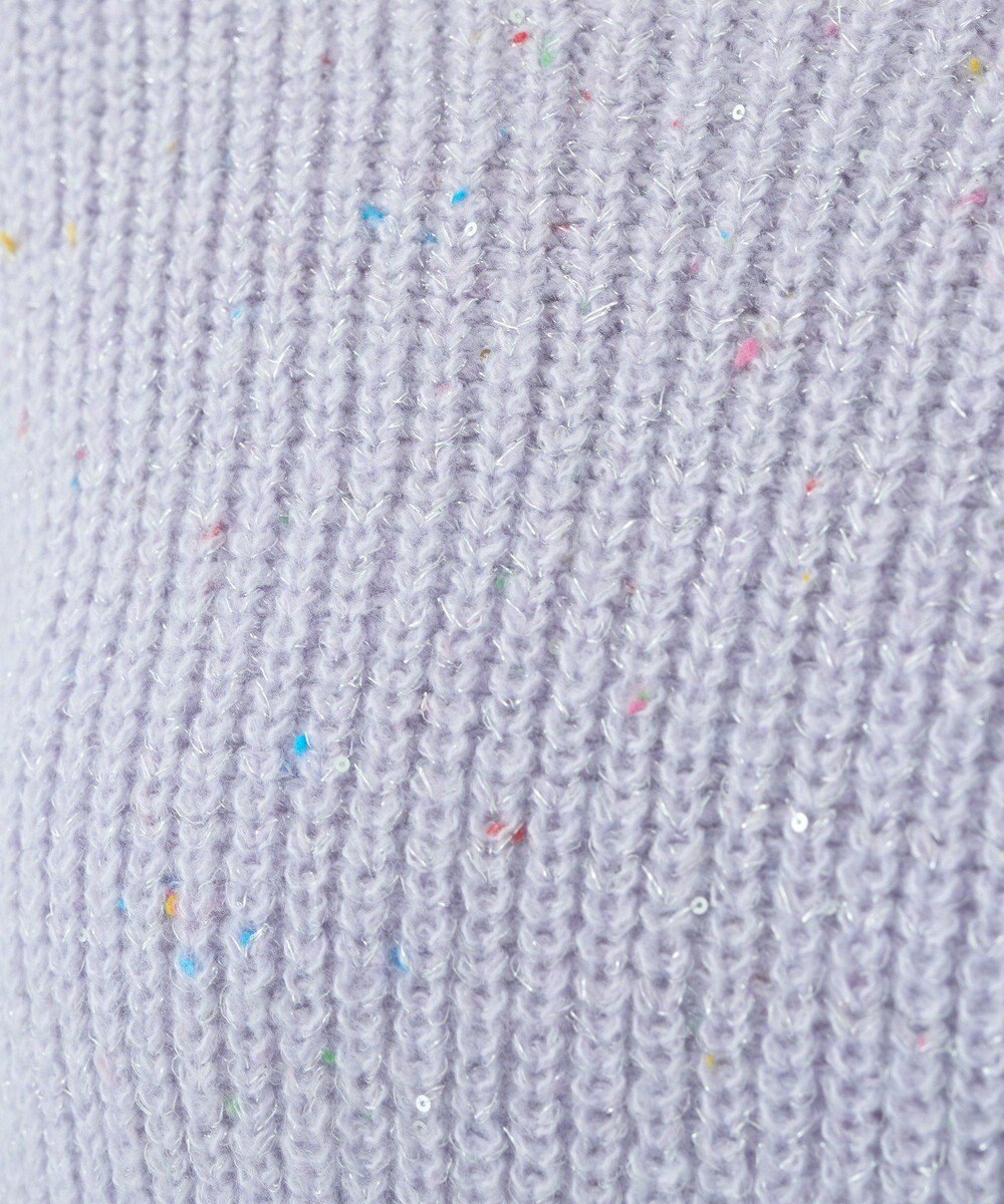 earth music&ecology カラーネップスパンコールニットチュニック 