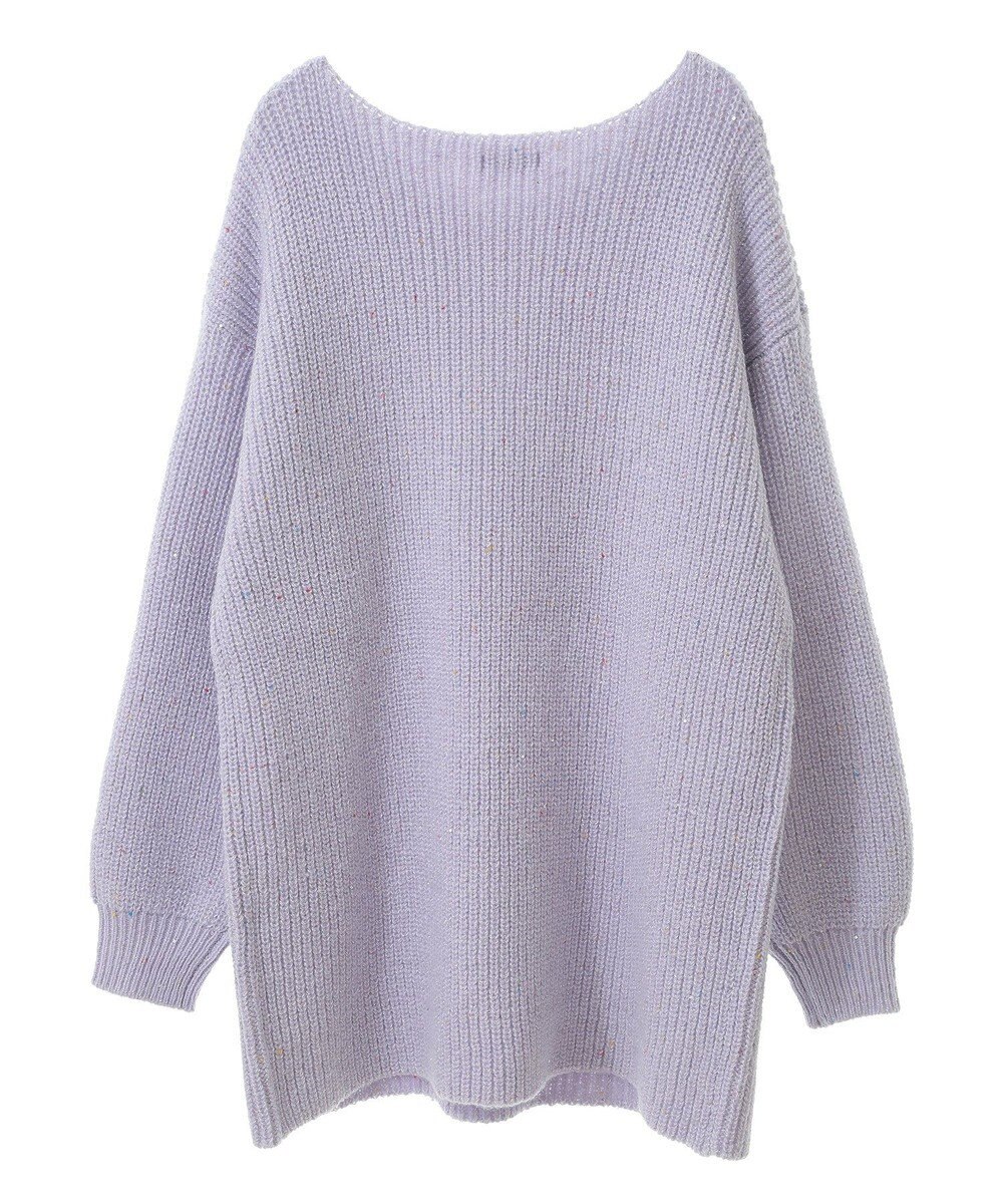 earth music&ecology カラーネップスパンコールニットチュニック 