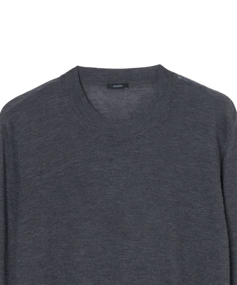 JOSEPH 【洗える】キャッシュエアー　ラウンドネックニット 