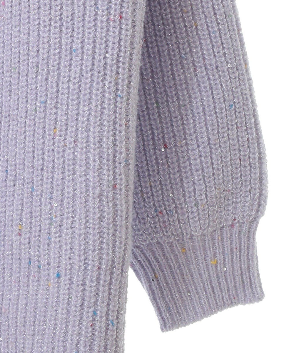 earth music&ecology カラーネップスパンコールニットチュニック 