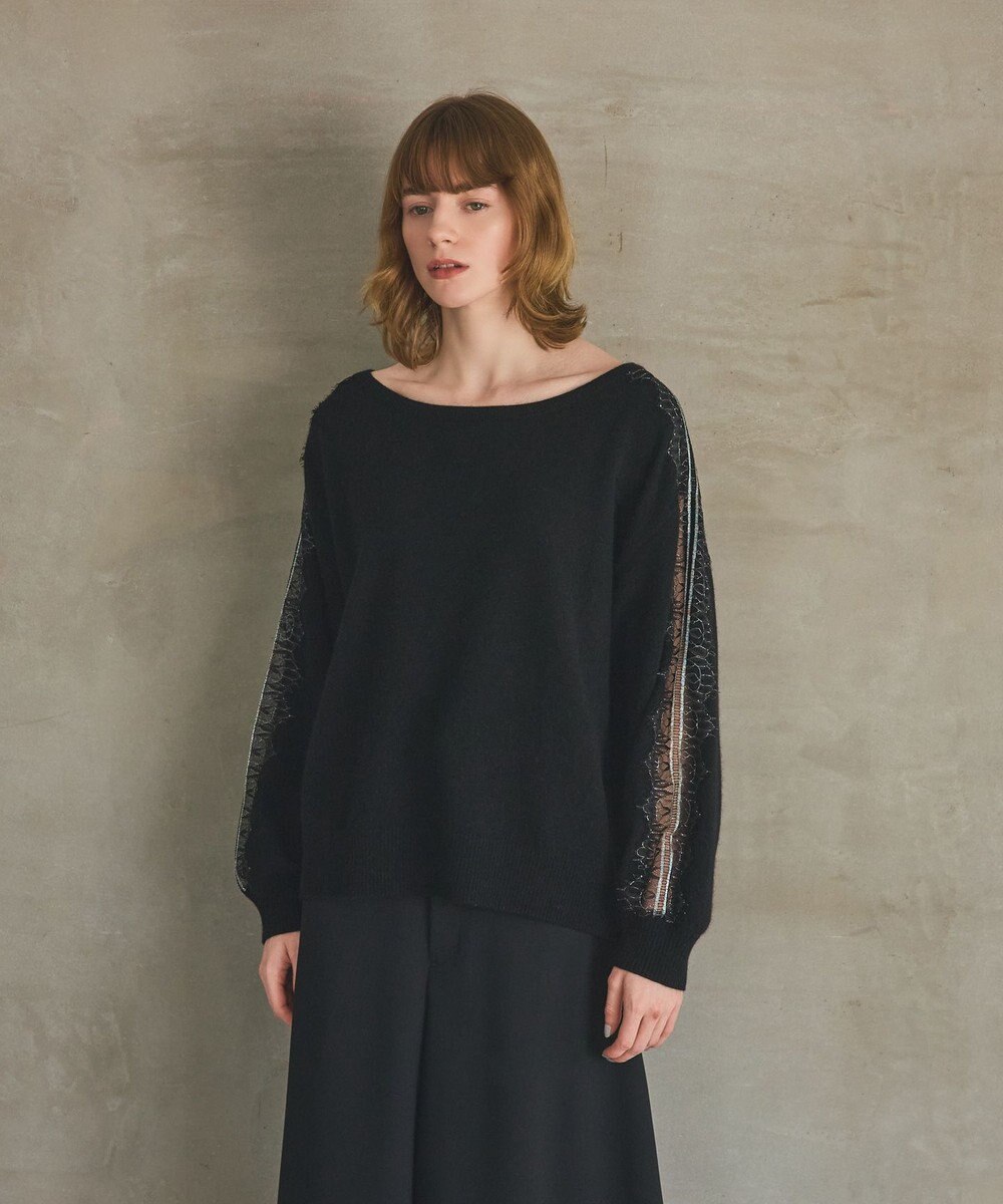 GRACE CONTINENTAL レーススリーブトップ 