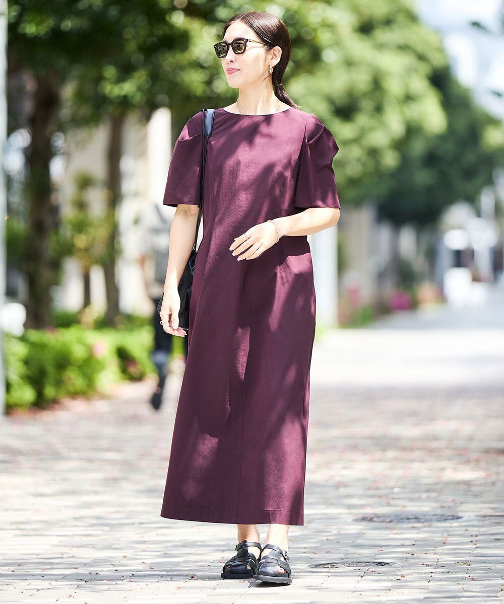 UNFILO L 【mi-molletコラボ】FINE MOVE Iラインワンピース 