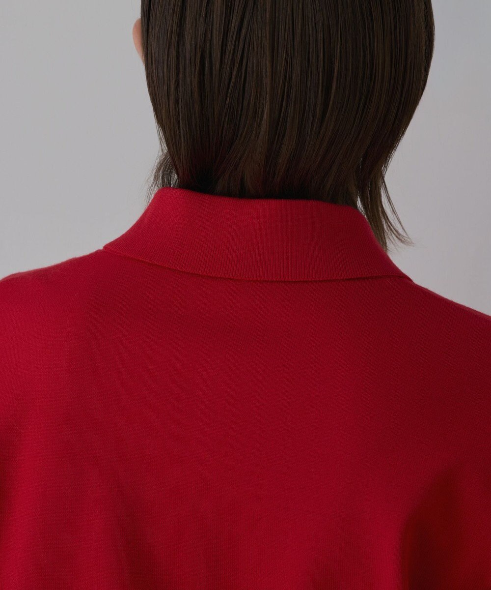 GRACE CONTINENTAL バイカラーロゴニットカーディガン 