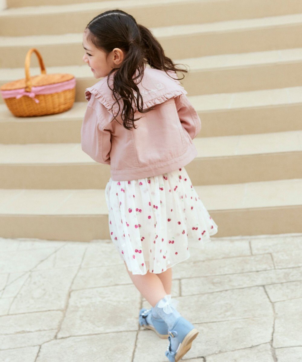 ANY KIDS パール フリル サンダル 