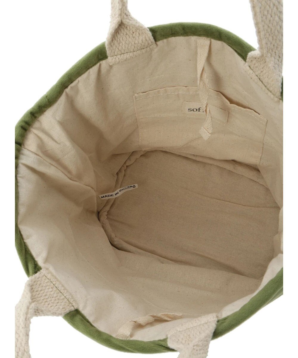 Green Parks ・ｓｏｆｉ　ベロア刺繍トートバッグ 