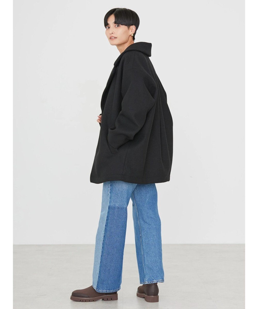 AMERICAN HOLIC 中空ＦＩＢＥＲコクーンミディコート 