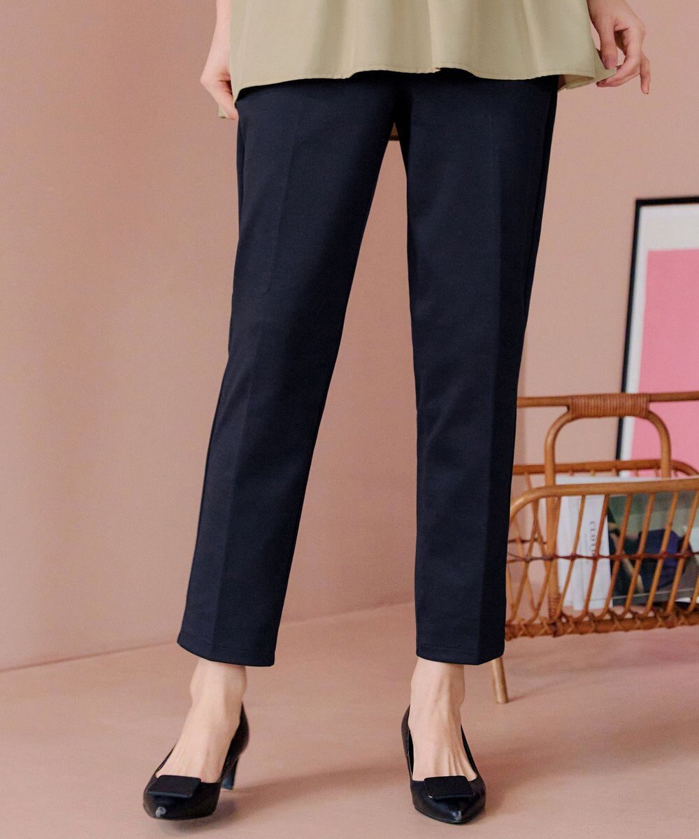 Tiaclasse L 【UVカット・吸水速乾】 “きれい見え” カットソーテーパードパンツ 