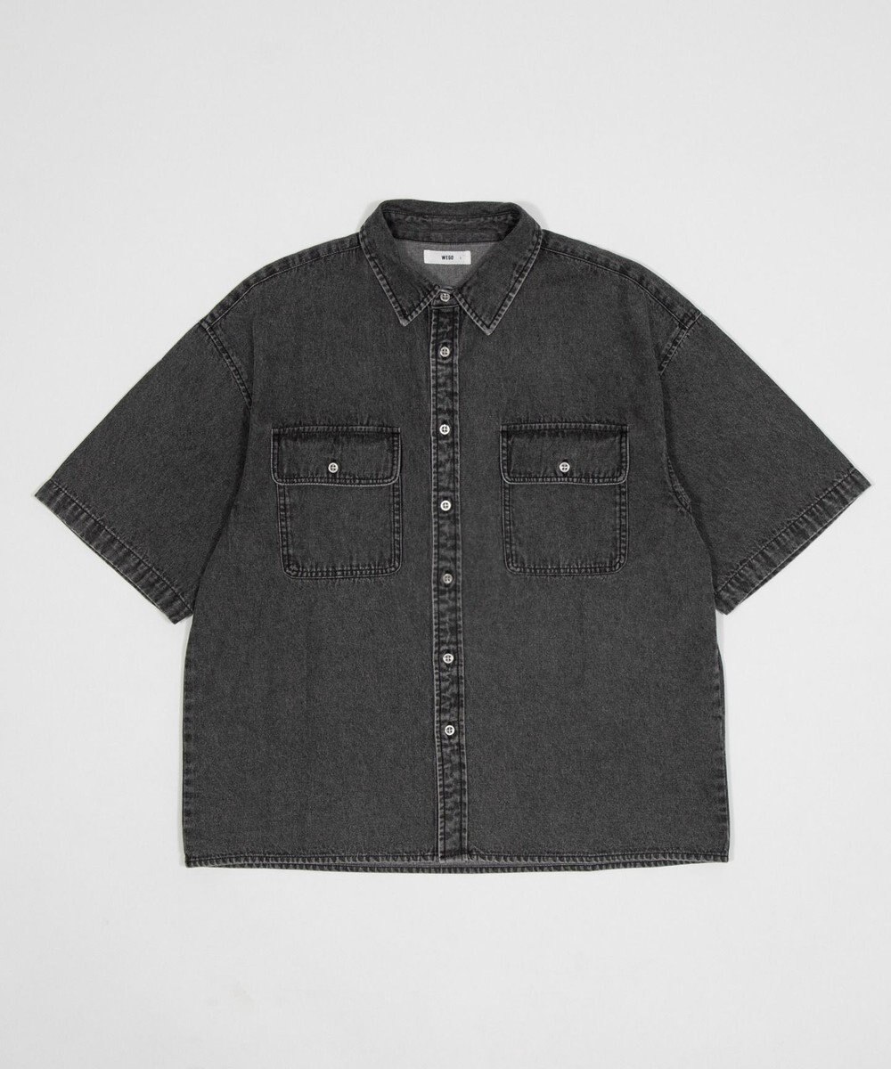 WEGO 【ユニセックス着用ITEM/MLサイズ展開】カラーデニムシャツ（SS） 