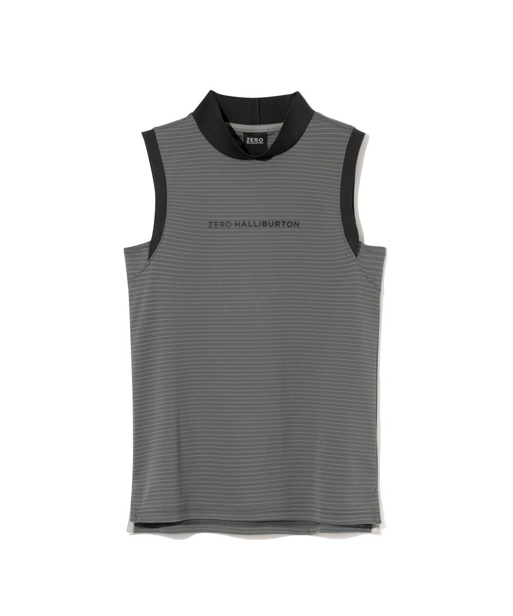 ZERO HALLIBURTON ノースリーブボーダーモックネック ZHG-W6S5b 85218 