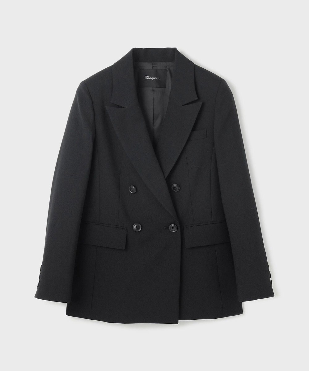 GRACE CONTINENTAL リネンライクダブルジャケット 