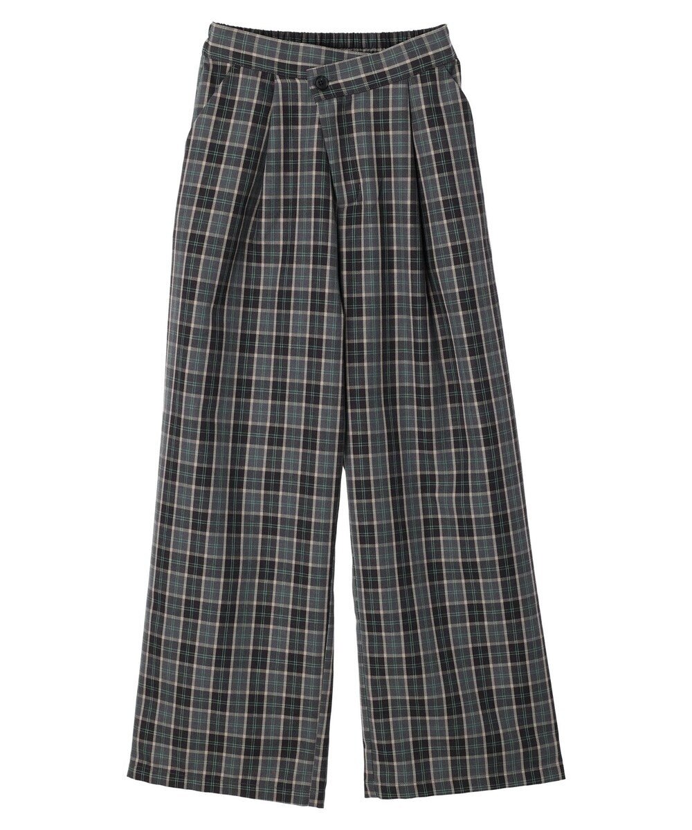 Green Parks ・ＥＬＥＮＣＡＲＥ　ＤＵＥ　チェックワイドパンツ 