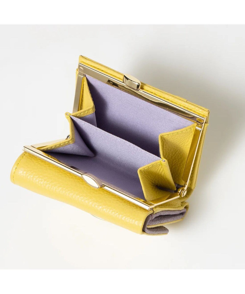 UNBILLION perche カラーコンビ3つ折り外ガマウォレット 