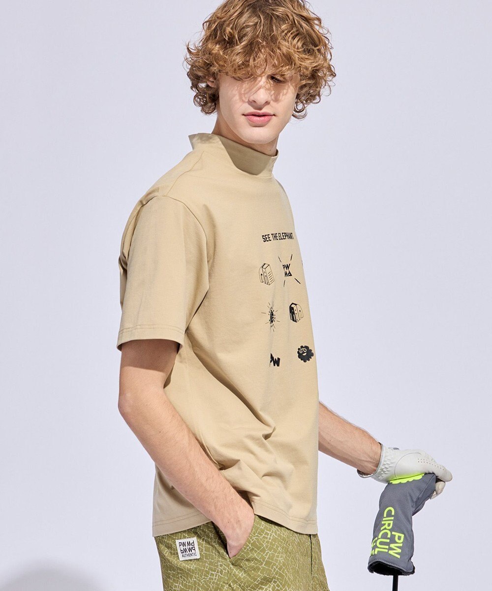 PW CIRCULUS 【MEN】9モチーフモックネック ゴルフ 