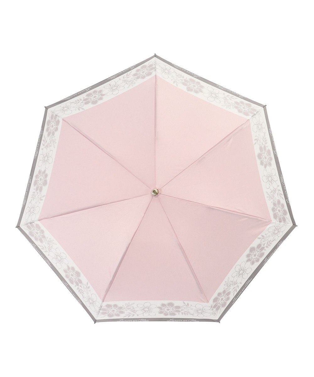 MOONBAT LANVIN en Bleu 折りたたみ傘 サテンプリントフラワー 