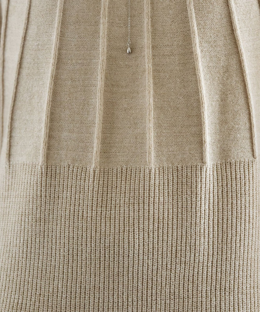 Tiaclasse L 求心片畦ニットチュニック 