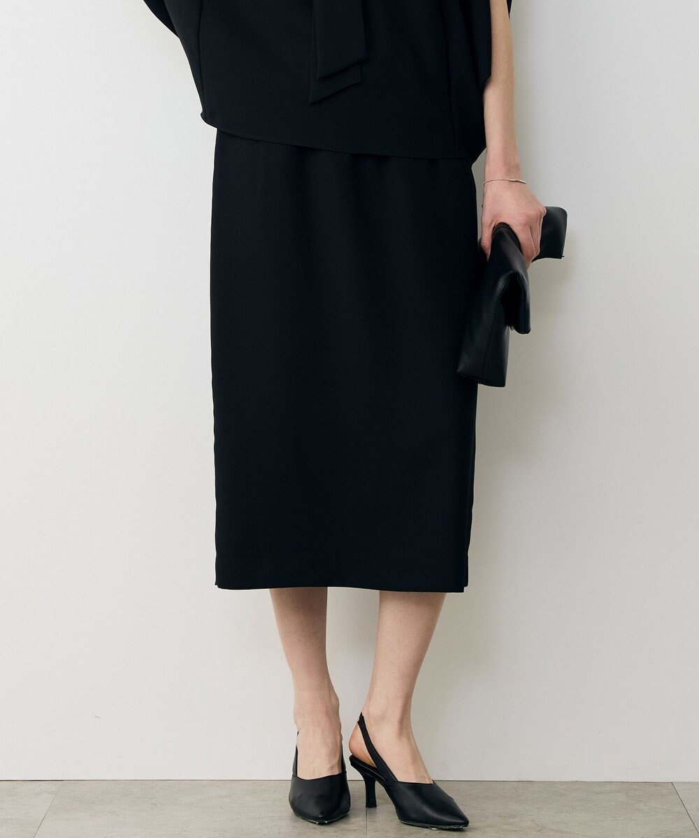 ICB L 【先行予約】FluidBackSatin ナロースカート 