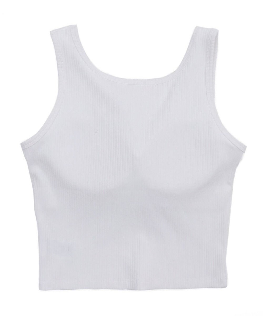 WEGO 【カップ付きインナー】グラフィックカップ付きリブタンク 