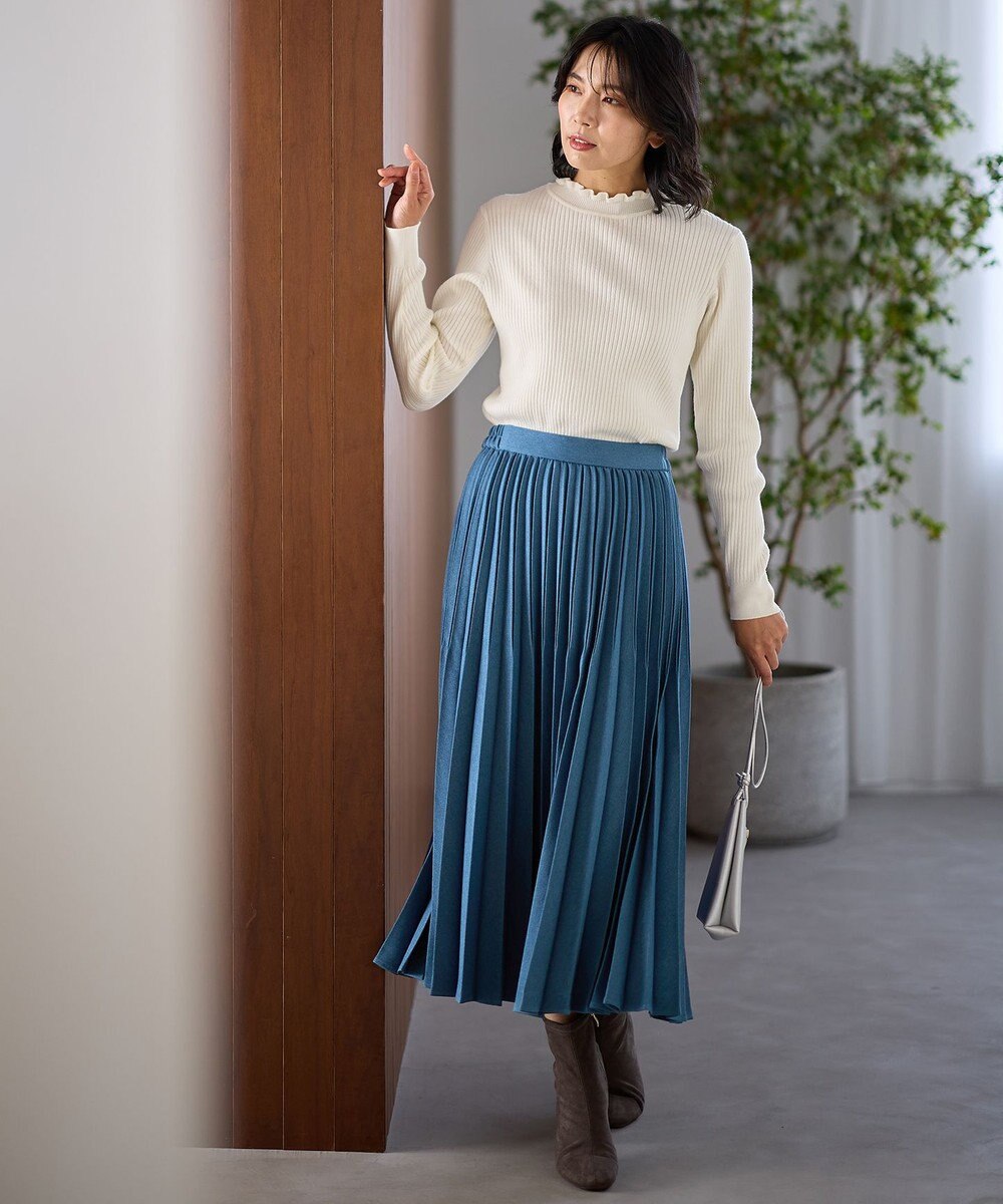 ANY 【大好評につき新色登場/洗濯機可/ウエストゴム】プリーツスカート 