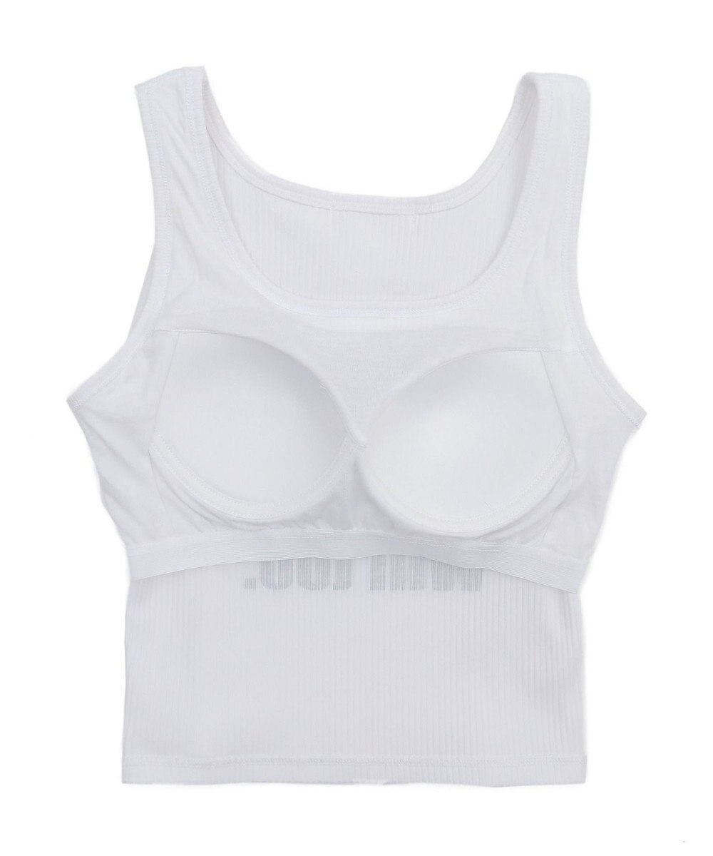 WEGO 【カップ付きインナー】グラフィックカップ付きリブタンク 