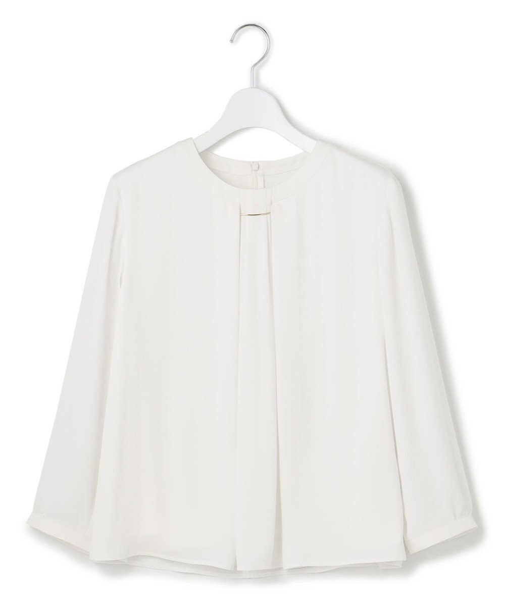 23区 【洗える】シルキーデシン タックデザイン カットソー 