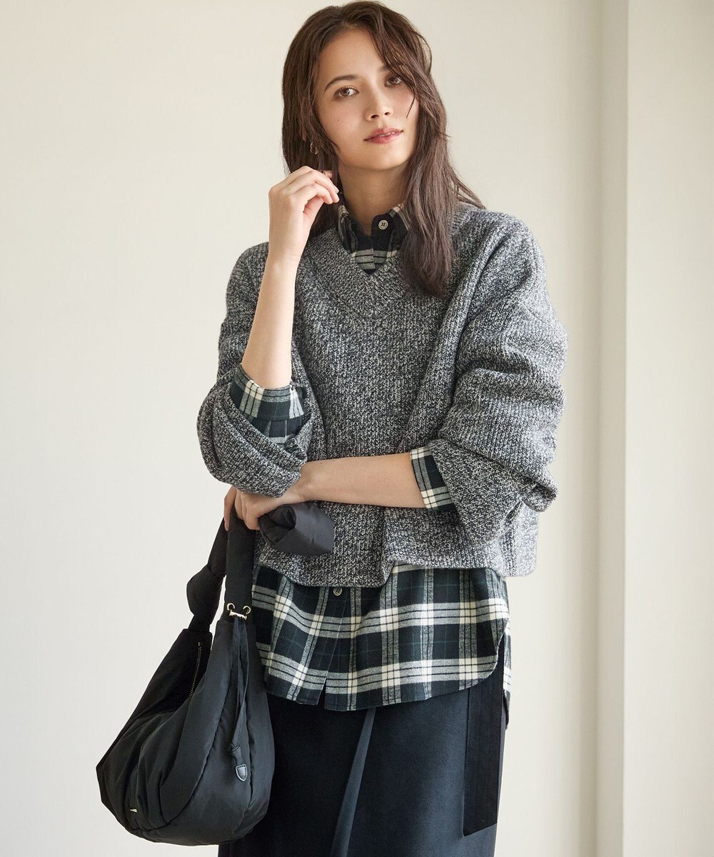 23区 S 【SLOW/一部店舗限定】ソフトウール Vネック ニット 