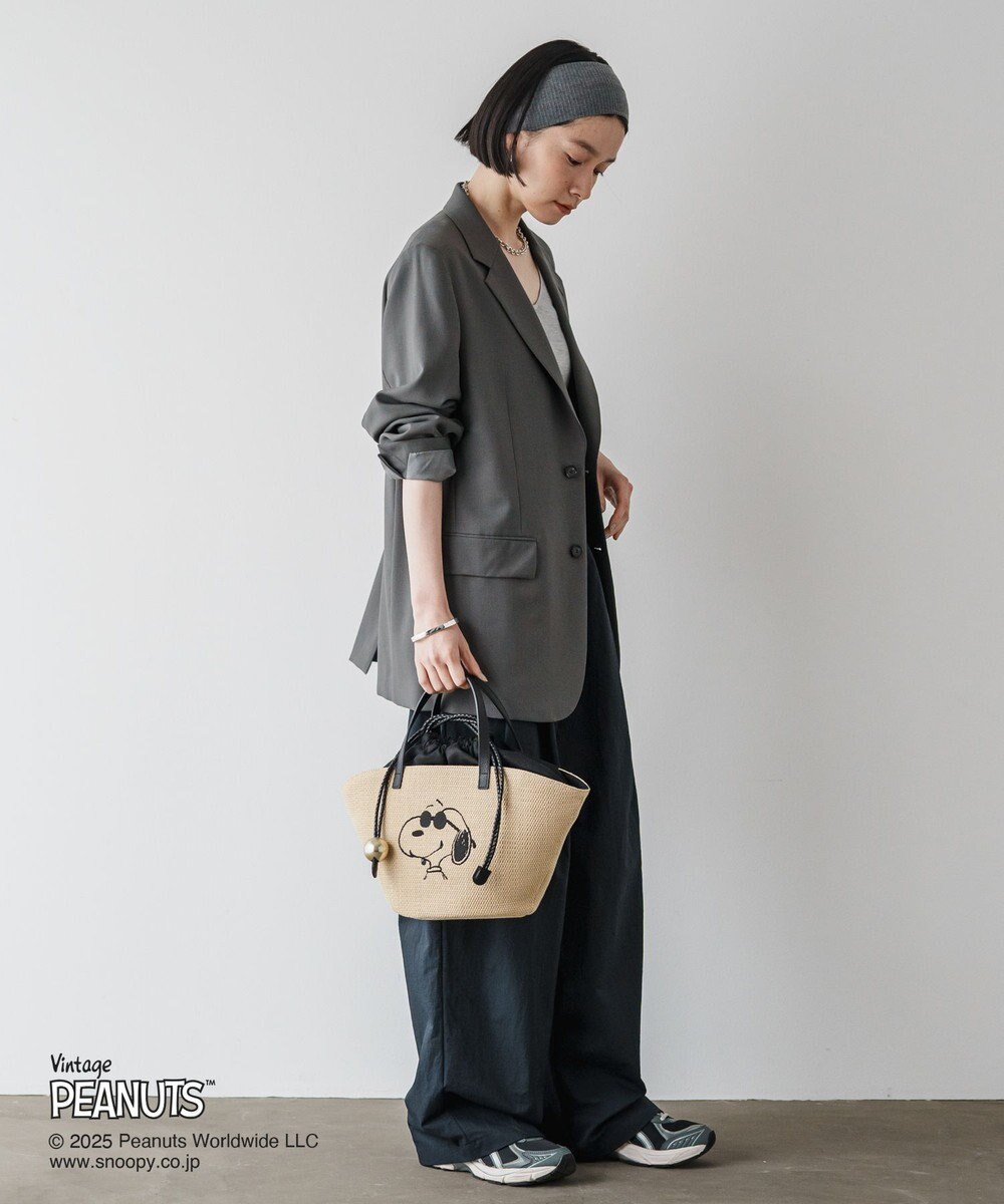 russet 【2025SS】《PEANUTS×russetコラボ第二弾》カゴトートバッグ小(CE-1515) 