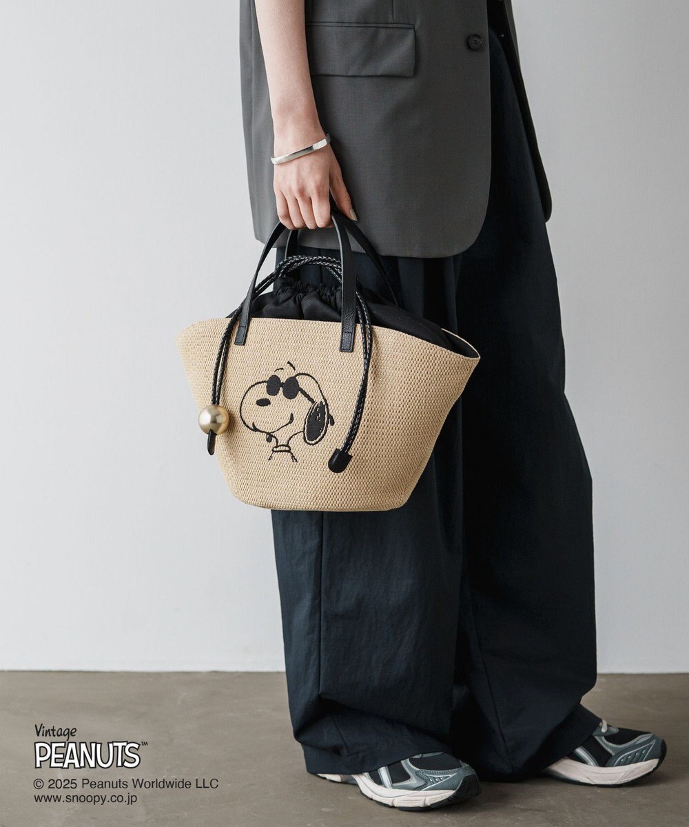 russet 【2025SS】《PEANUTS×russetコラボ第二弾》カゴトートバッグ小(CE-1515) 
