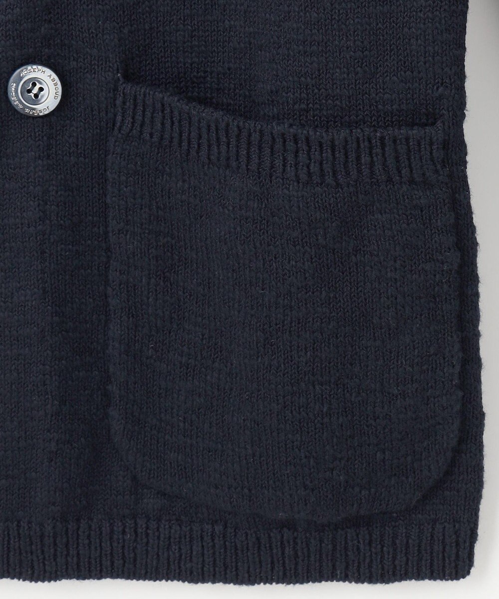 JOSEPH ABBOUD 【イタリア糸使用】コットンスラブ ニット ジャケット 