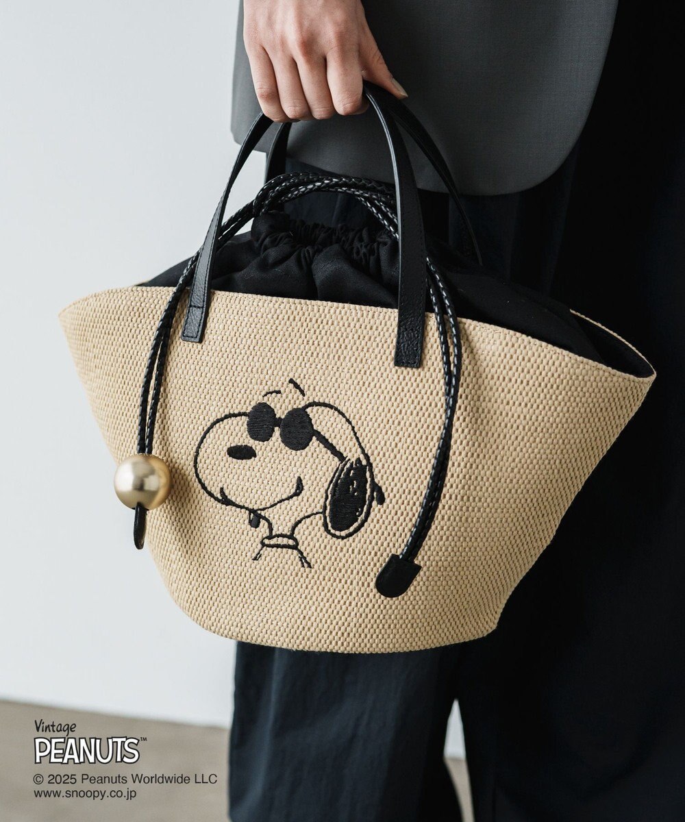 russet 【2025SS】《PEANUTS×russetコラボ第二弾》カゴトートバッグ小(CE-1515) 