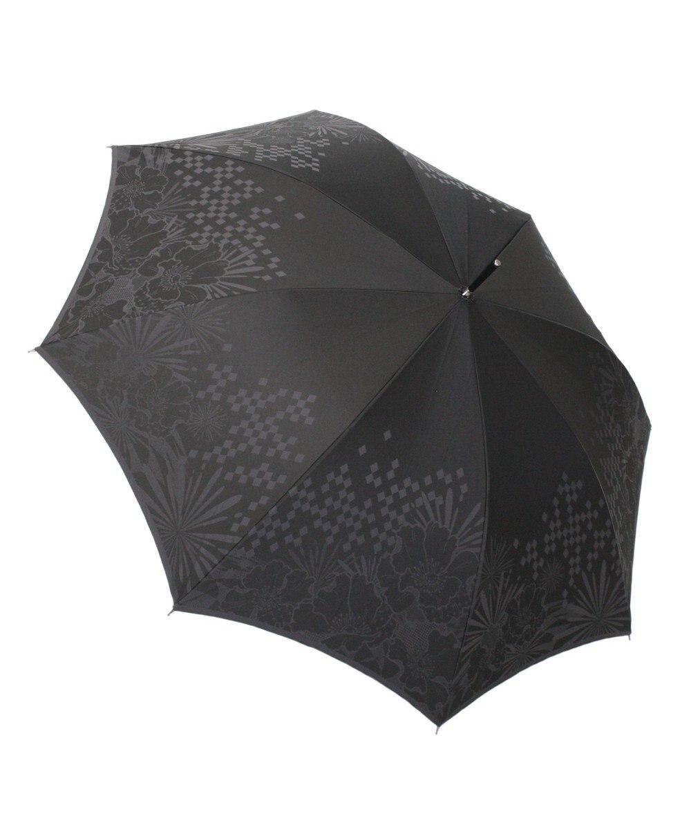 槇田商店 monotone 花 ブラック 長傘 