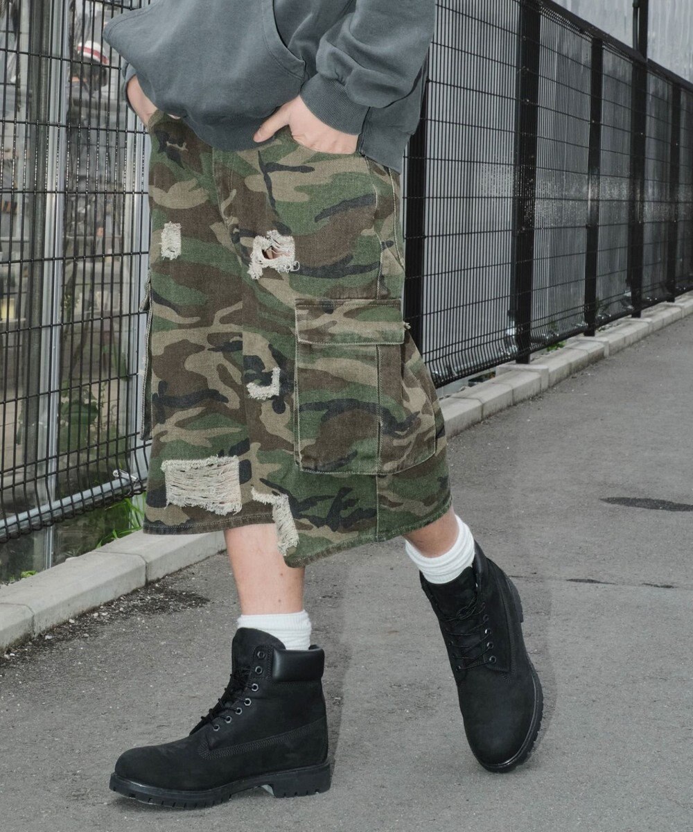 WEGO スーパーバギーカモフラカーゴショーツ 