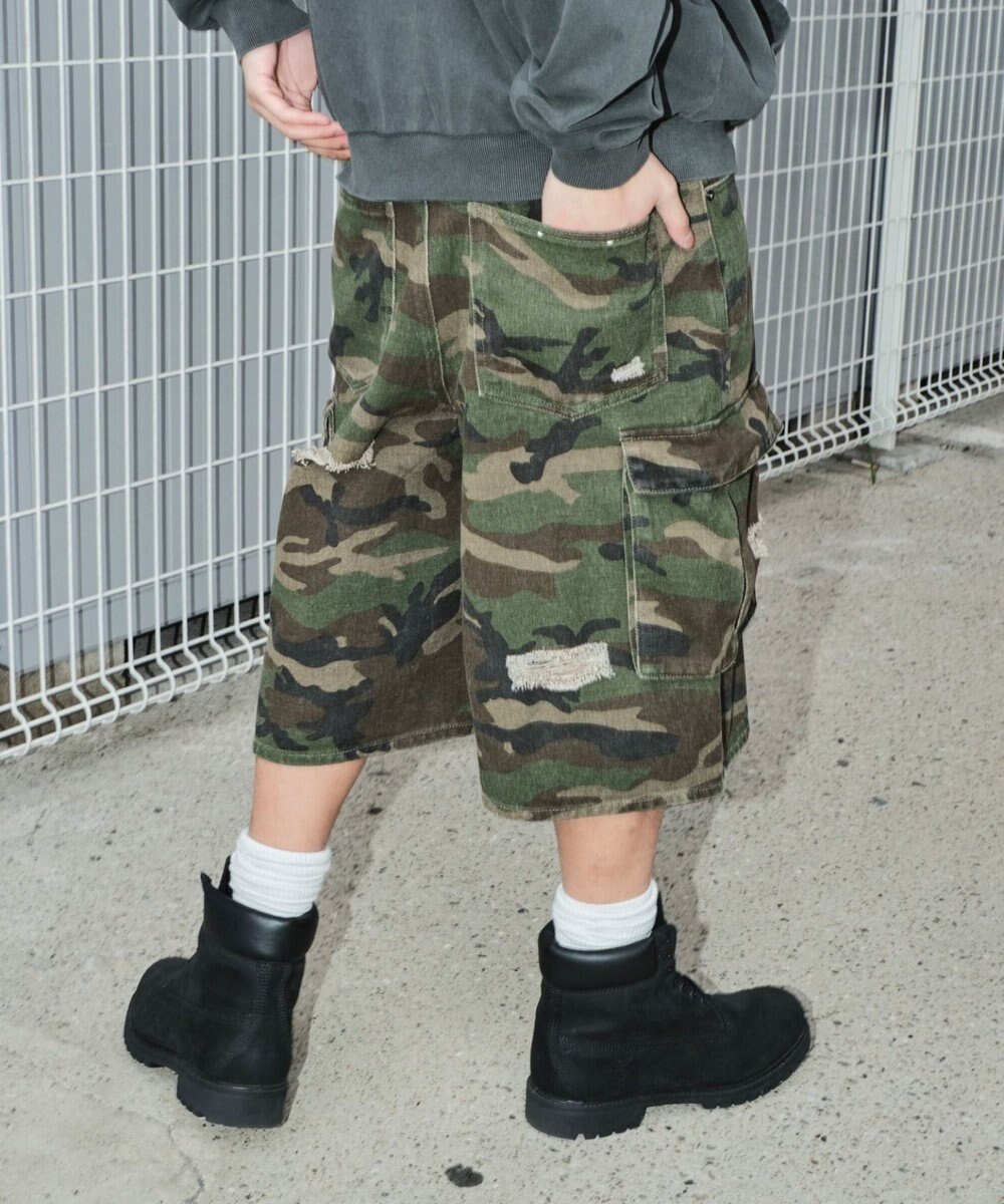 WEGO スーパーバギーカモフラカーゴショーツ 