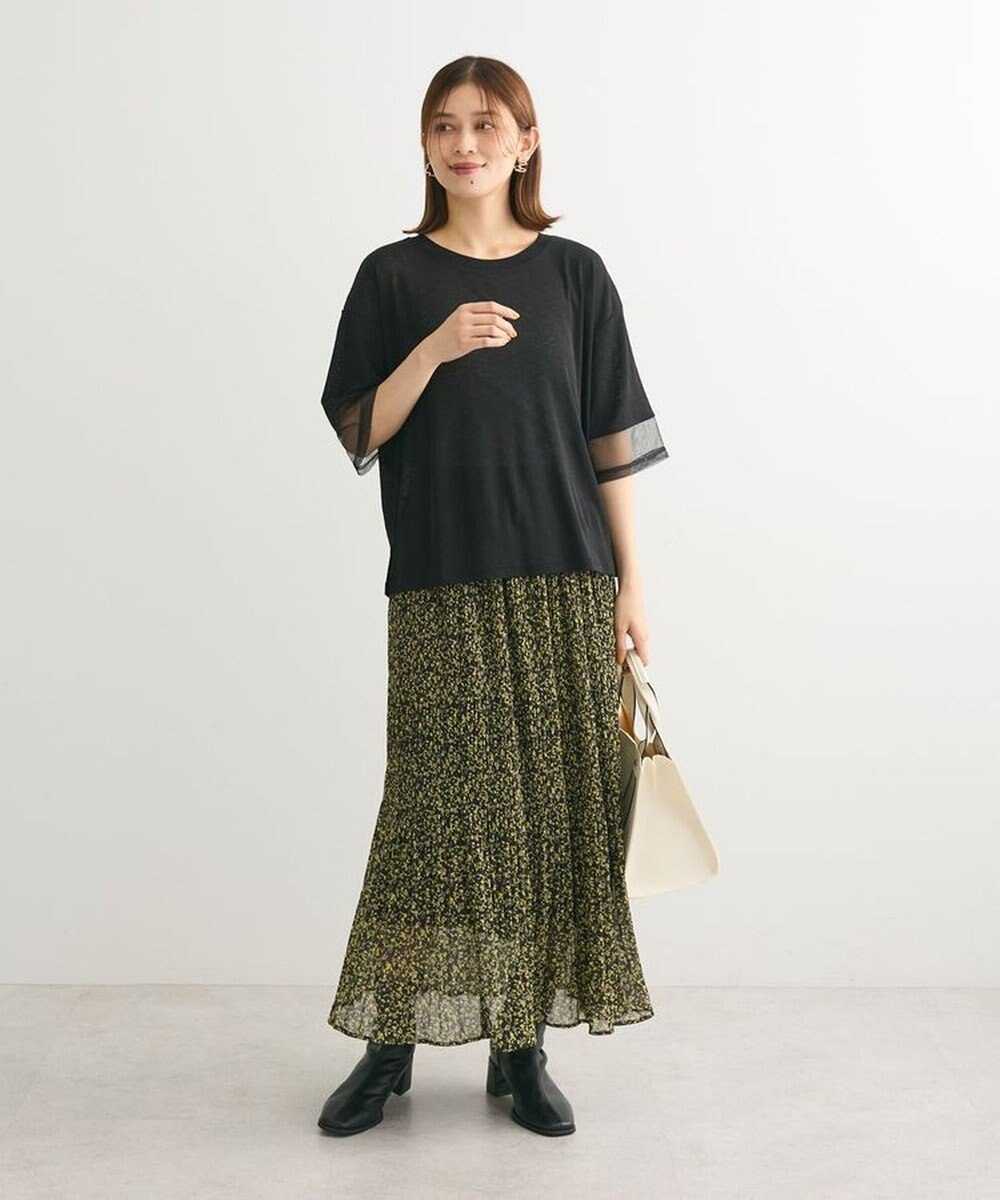 Green Parks マジョリカプリーツスカート 