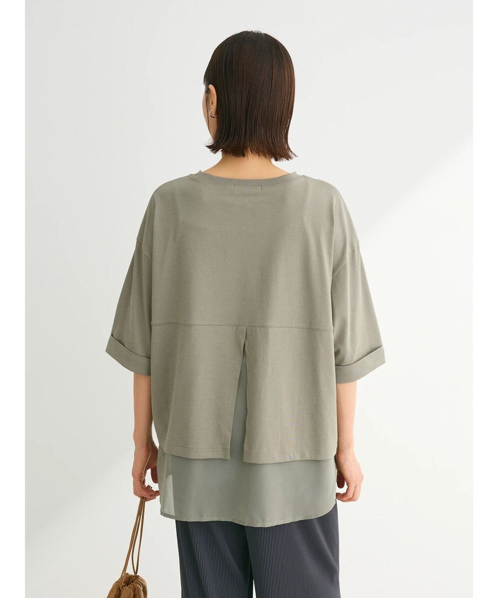 Green Parks ５分袖裾シアードッキングチュニック 