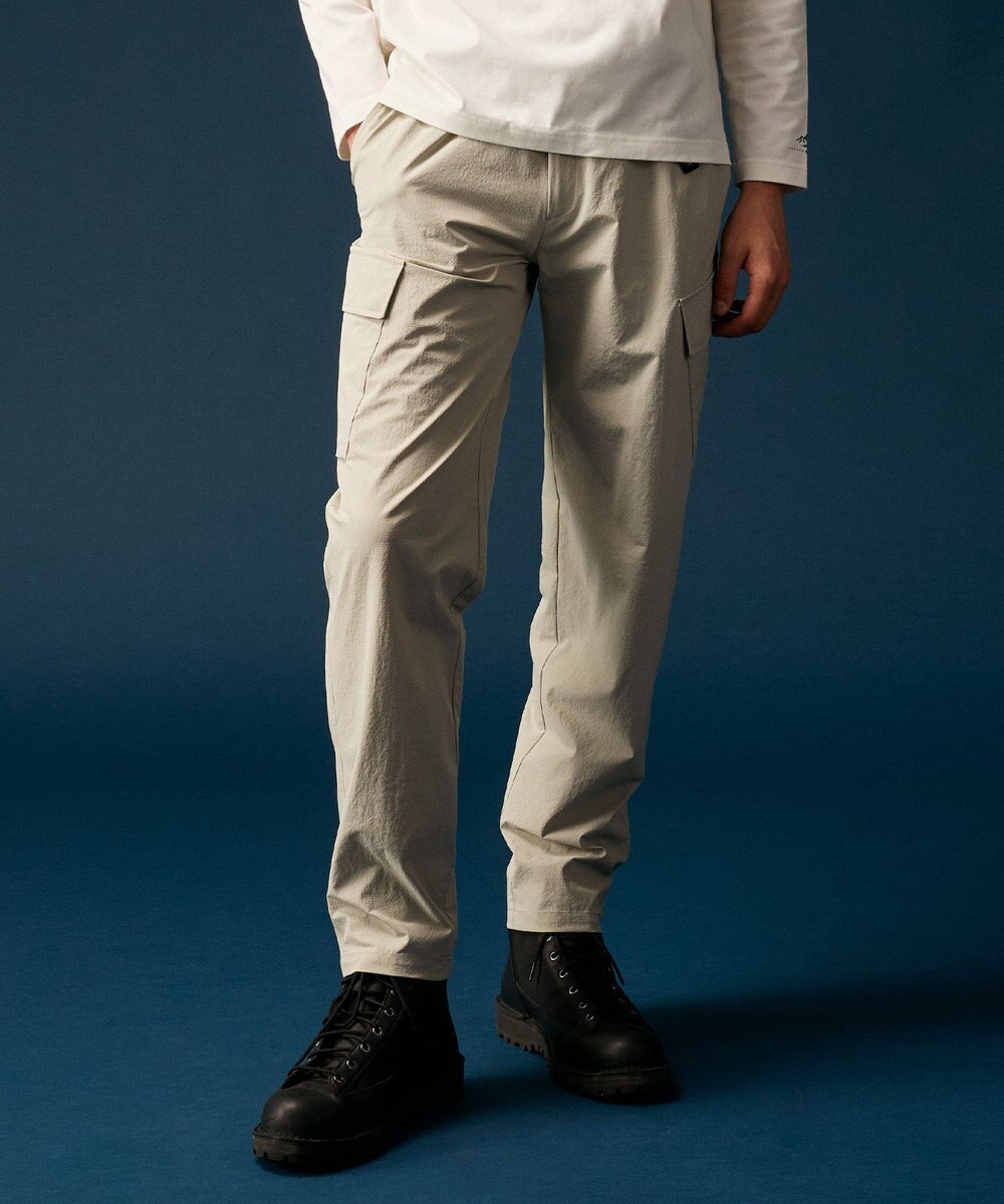 JOSEPH ABBOUD MOUNTAIN 【2wayストレッチ/軽量/ECO撥水】ナイロンリップ2wayストレッチ トレッキングカーゴパンツ 