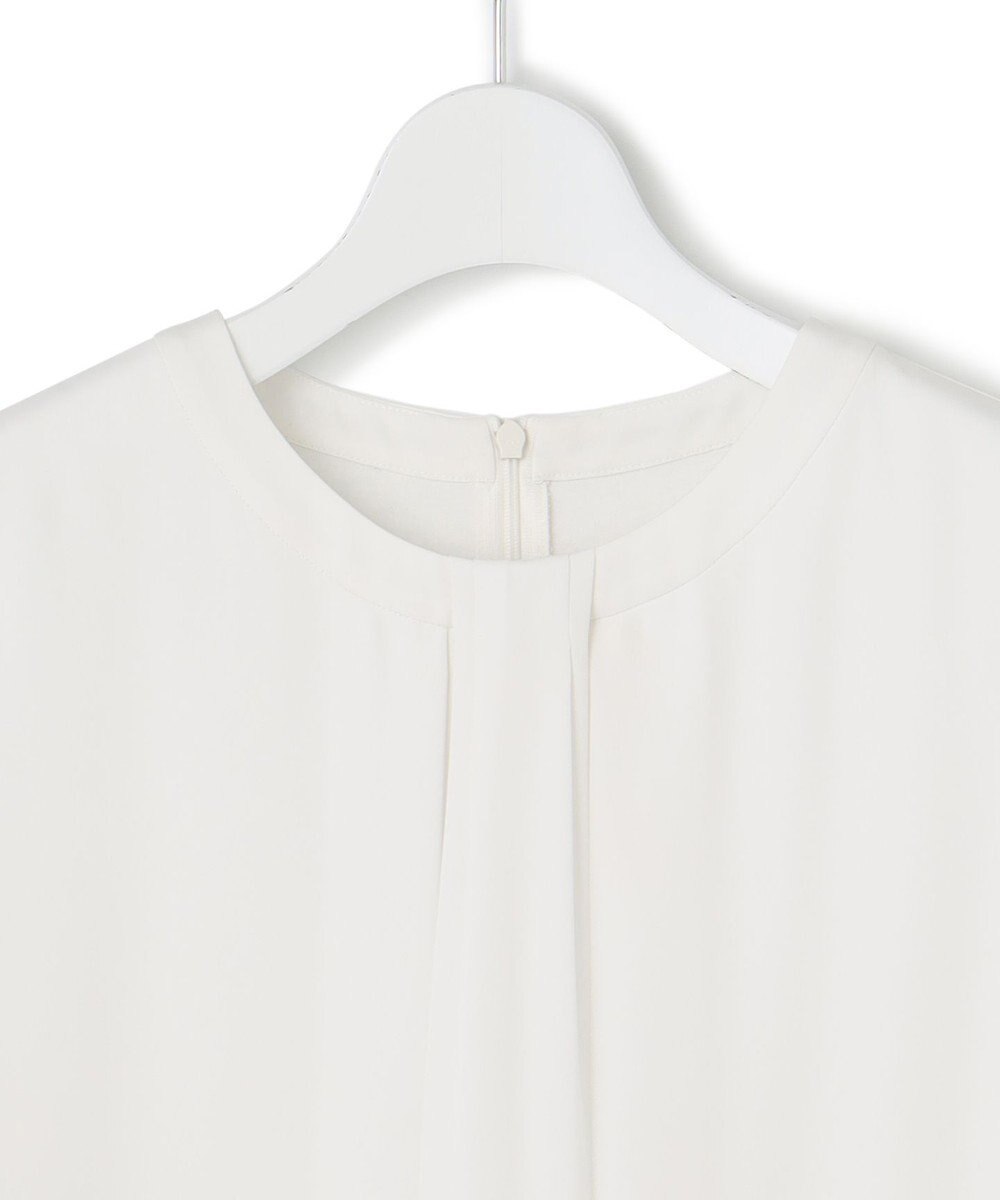 23区 【洗える】シルキーデシン タックデザイン カットソー 