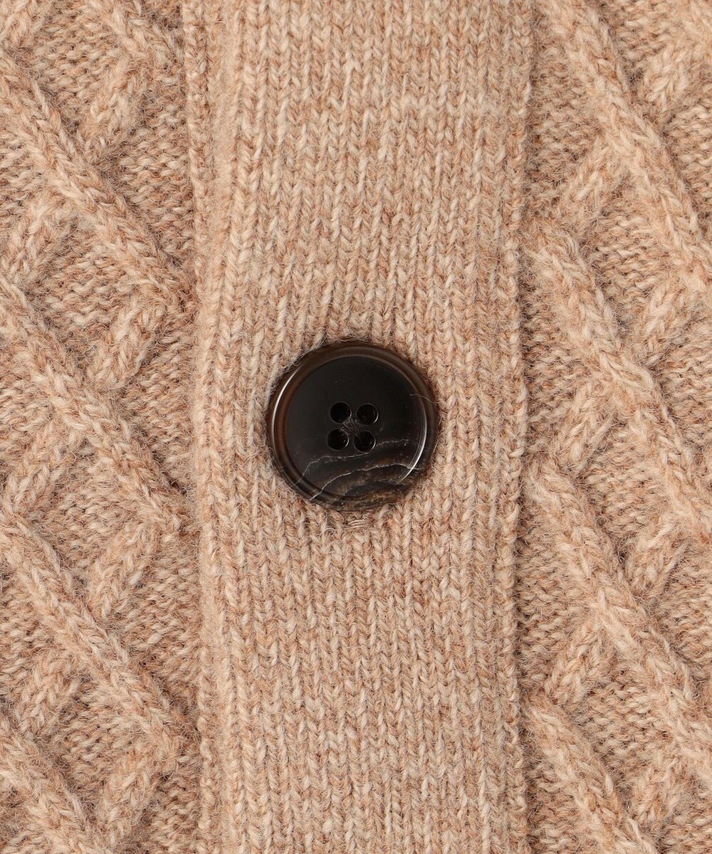 J.PRESS MEN ウール×カシミヤの上質素材【Cash Lamb's Wool】ハイネックケーブル カーディガン_25年モデル 