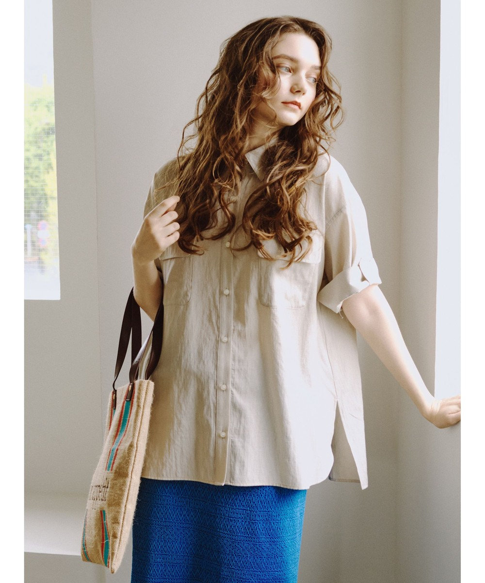 Te chichi Wポケット5分袖オーバーシャツ《2026 SUMMER LOOK item》 