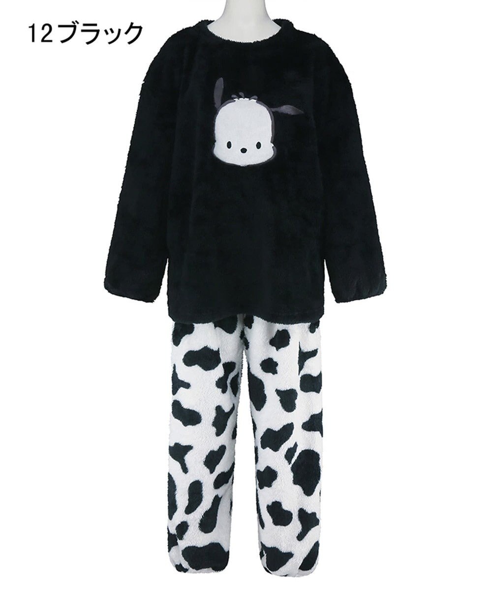 San-ai Resort（三愛水着楽園） 【SALE】温活にもぴったり！ポチャッコペアルームウェアセット・クロ  【northerly】【サンリオキャラクターズ×San-ai Resortコラボ】 