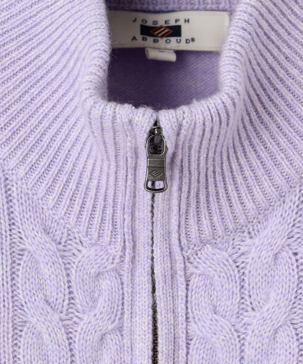 JOSEPH ABBOUD 【キングサイズ・暖か/軽量】カシミヤブレンド ハーフジップ ニット 