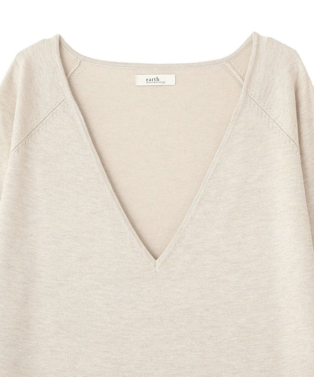 earth music&ecology ディープＶネックプルオーバー 