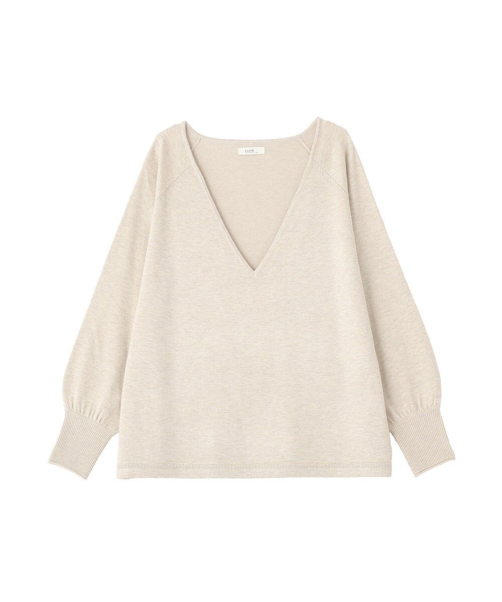 earth music&ecology ディープＶネックプルオーバー 