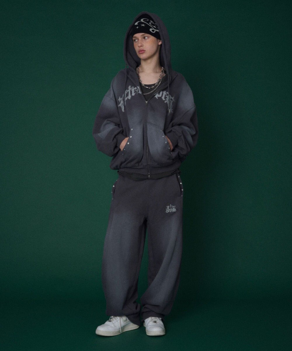 WEGO 【ユニセックス着用ITEM】グラフィックZIPパーカー 