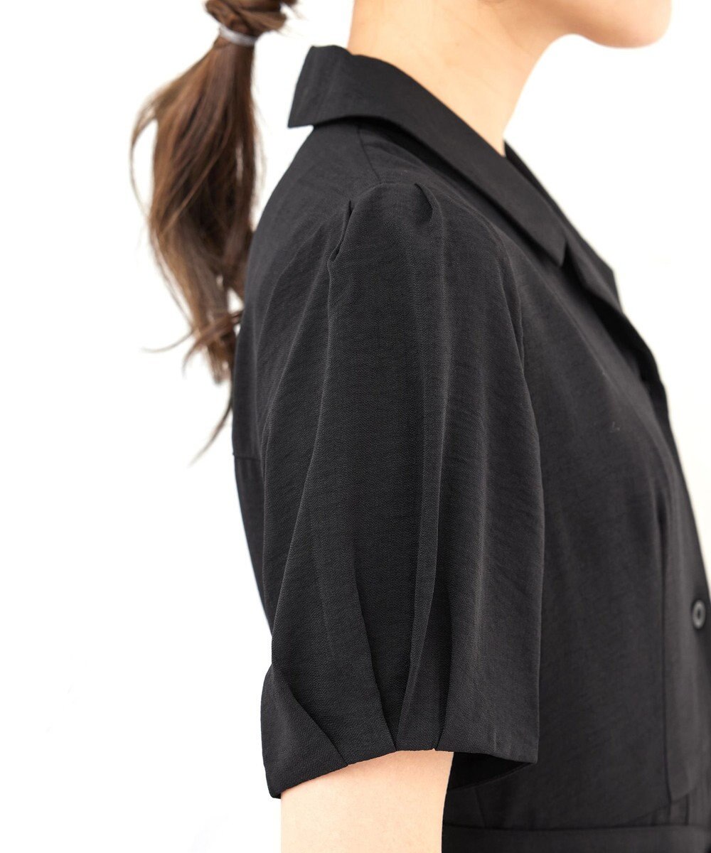 Tiaclasse 【洗える】開襟シャツワンピース 