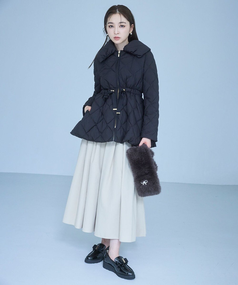 TOCCA 【百田夏菜子さん着用】【ブローチ取り外し可】BIJOUX RIBBON FURTIPPET ティペット 