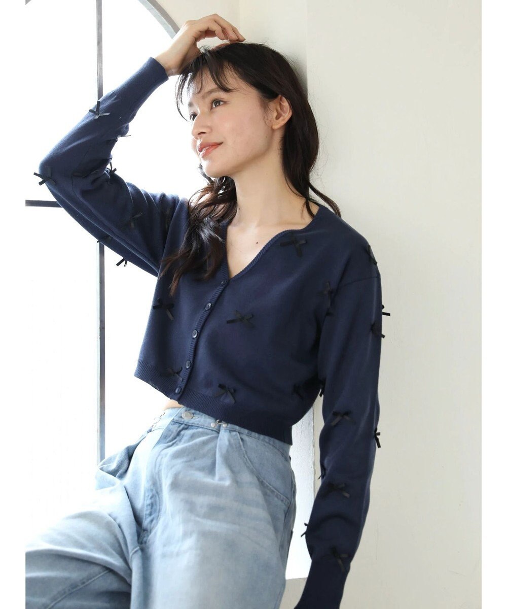 Green Parks ・ＡＮＤ　ＳＥＡＲＣＨ　メニーリボンカーディガン 